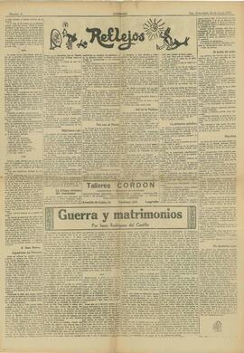 Semanario "Domingo". 12 Junio 1938. Con plano del frente de Teruel a la costa de Levante y artículo "Un judío".