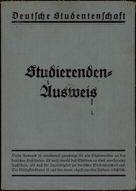 Biester, Fritz. "Carné de estudiante. Nr. 53"