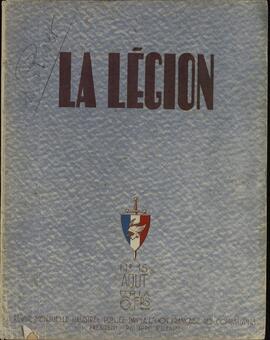 La Legión: revista mensual ilustrada publicada para la legión francesa de combatientes. Agosto 1942 (Vichy)