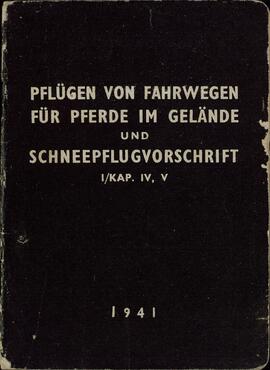 "Reglamento para andar sobre nieve I/KAP. IV, V / 1941"