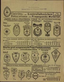 Modelos de insignias, condecoraciones y material de propaganda nazi