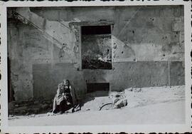 Fotografía de hombre con niño (Guerra Civil).