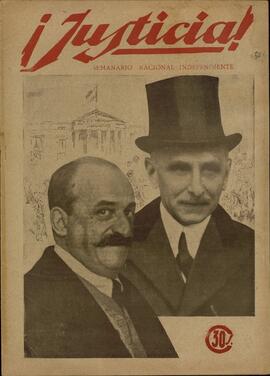 ¡Justicia! Semanario Nacional Independiente, 22 noviembre 1923