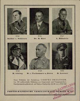 Propaganda con imágenes de líderes nazis