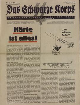 Das Schwarze Korps. Periódico para la defensa de la NSDAP. Berlín, 22 enero 1942