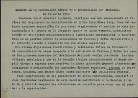Decreto de Juzgado Militar: amonestación al alférez Luis Gómez Puig, por haber realizado afirmaciones improcedentes, inmediatamente después del 18 de julio de 1936. 10 julio 1941
