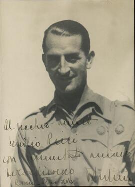Retrato de oficial miembro del Cuerpo de Tropas Voluntarias durante la Guerra Civil Española