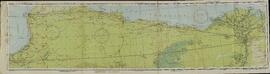 "Mapa de vuelo de las Fuerzas Aéreas Armadas: Bengasi, de Libia al Cairo, Egipto". Enero 1944