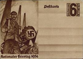 "Tarjeta postal. Fiesta nacional". 1934