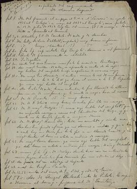 Escrito hológrafo del defensor Carlos Senén Hidalgo de Cisneros, en favor del marino Mariano Reguard, para su exculpación de diversos delitos por haber ocupado puestos en la Marina Mercante durante la República, frente al Consejo de Guerra del Distrito Marítimo de Cartagena, c. 1939
