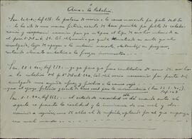 Documento manuscrito del abogado defensor militar Carlos Senén Hidalgo de Cisneros, en el que prepara antecedentes de jurisprudencia del bando nacional (sentencias exculpatorias) sobre colaboración real o ficticia con la causa marxista, c. 1944