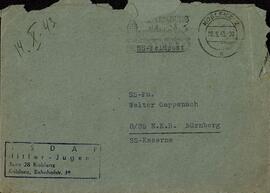 Fondermann." Postal de munición de caza para el año de caza 1943 / 44. 21 agosto 1943"