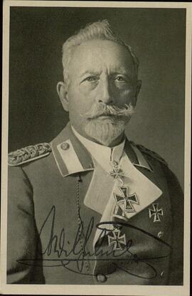 Fotografía autógrafa del Kaiser Guillermo