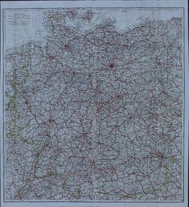 Mapa de Alemania perteneciente al buque HMS Princess Astrid, de transporte de tropas, c. 1943