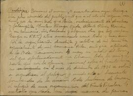 Documentos Manuscritos con Antecedentes Políticos, c. 1940. Pliego de descargo ante los tribunales después de la guerra civil de persona no identificada (Postguerra. Control de personas).