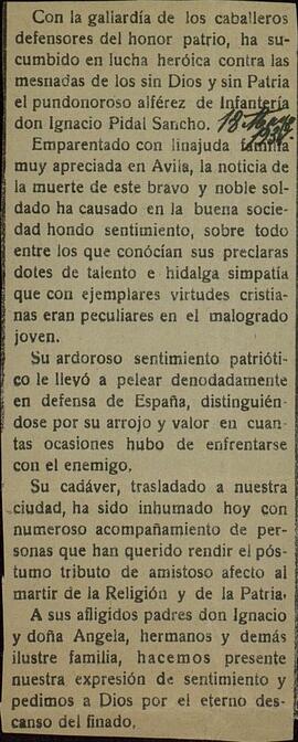 Vapor Uruguay. Sancho Contreras, Eduardo. Recortes de periódico. c. 1936