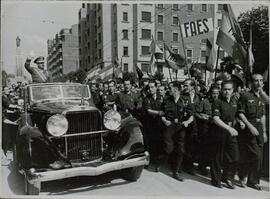 PBZ: "El Jefe del Estado español el General Franco en Bilbao". 30 junio 1944