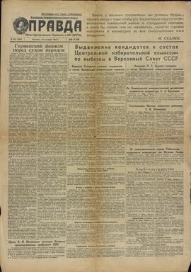 "Pravda". Moscú, 19 octubre 1945