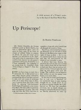 "¡Arriba periscopio! Por Martin Niemöller "