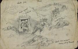 Grineau, Bryan de (1883-1957). "Soldados saliendo del refugio"