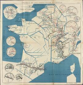 Croquis de las Fronteras de Francia, c. 1914