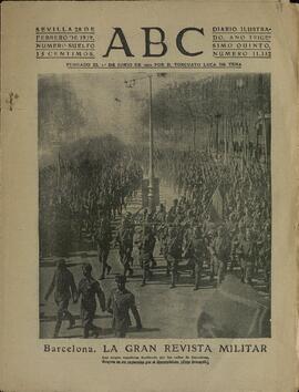 ABC. "Barcelona: la gran revista militar". Sevilla, 28 febrero 1939