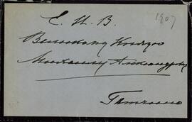 Carta y Sobre de la Zarina Alexandra Feodorovna al Gran Duque Mikhail, enviada desde Buckingham Palace. Londres, 22 marzo 1907