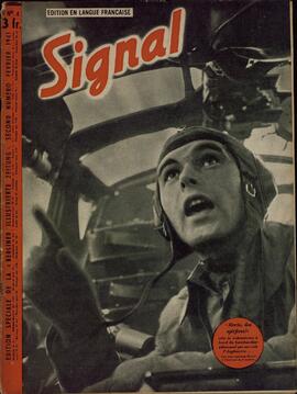 Signal. "¡Alerta, Spitfires!: grita el ingeniero del bombardero alemán volando sobre Inglaterra". 2º nº Febrero 1941.