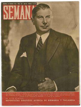 Semana. "El Embajador Barón Von Stohrer". 24 de Febrero de 1942.
