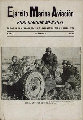 "Ejército, Marina y Aviación", Año IX, 1942: "Pieza Antitanque Alemana"