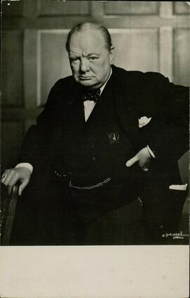 "Churchill y Familia real"