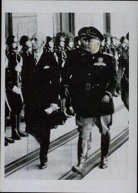Bardossy, Laszlo von; Mussolini Benito. Visita oficial a Roma. 4 Junio 1941