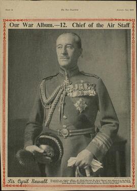 The war illustrated, Nº 12.  "Nuestro álbum de guerra: El Jefe de la Aviación, Sir Cyril Newall". 2 diciembre 1939