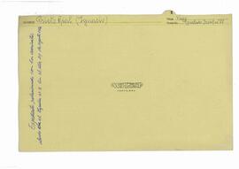 Pieza de Expediente de Juicio Militar sobre comportamiento(s) durante la Guerra Civil. Correspondencia entre Álvaro Prieto Rial y el abogado de su hermano Ignacio acusado de tener relación con los asesinatos a bordo del buque "España n3" el 14 de agosto de 1936