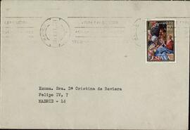 Pérez-Embid, Florentino (Director General de Bellas Artes). Carta a Cristina de Baviera. Madrid, 18 febrero 1970