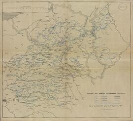 Plano de los Avances del Ejército Alemán, c. 1914
