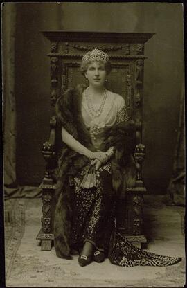 Tarjeta postal. Dª Victoria Eugenia de Battenberg