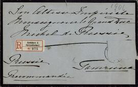 Carta y Sobre de la Zarina Alexandra Feodorovna al Gran Duque Mikhail. Amalienborg, 17 septiembre 1906