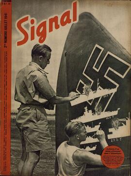 Signal. "El botín de un avión alemán en el Atlántico" 2nd Nº Julio 1941.