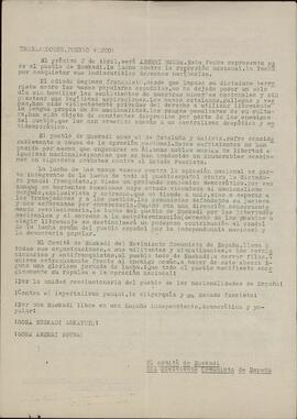 Comunicados del Comité de Euskadi del Partido Comunista de España, c. 1970