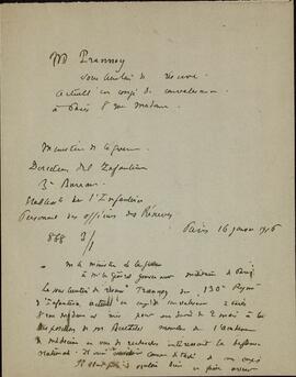 Documentos de M. Daniel Berthelot relacionados con la Guerra de 1914-1918