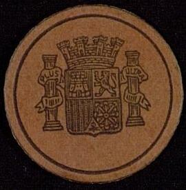 Escudo de España y sello de la Segunda República.