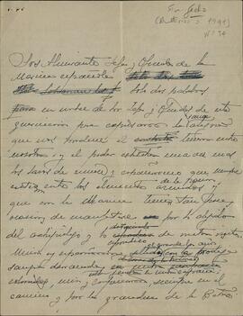 Colección Francisco Franco. Franco Bahamonde, Francisco. Discurso para almirantes jefes y oficiales de la Marina Española, c. 1939 - 1941