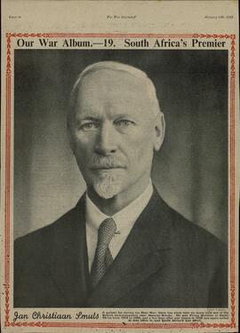 The war illustrated, Nº19. "Nuestro álbum de Guerra: Primer Ministro de Sudáfrica, Jan Christiaan Smuts". 12 enero 1940