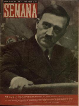 Semana. Madrid, 2 julio 1940. En portada: Hitler, recién iniciada la invasión de Rusia