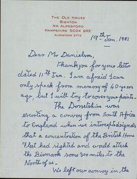 Durant, Bryan. "Querido Sr Danielson. La Vieja Casa Bighton". 19 enero 1981