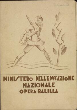 Ministero Dell'Educazione Nazionale. Opera Nazionale "Balilla": Placido Tomeno. 26 Junio 1933