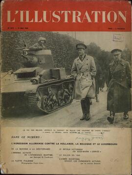 La Ilustración. "La agresión alemana contra Holanda, Bélgica y Luxemburgo",  18 mayo 1940