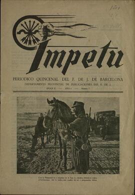 "Ímpetu. Periódico Quincenal del Frente de Juventudes de Barcelona", c. 1940