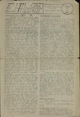 "El Alcázar". Conjunto de 10 (diez) periódicos elaborado en el Alcázar de Toledo, durante el sitio republicano, 22 de Julio al 28 de Septiembre de 1936